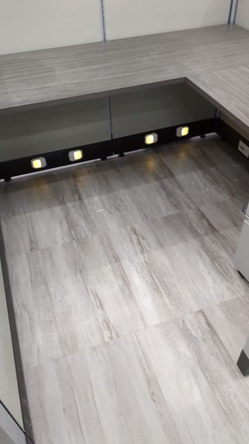 Built-In Desk & Oak Staircase — After