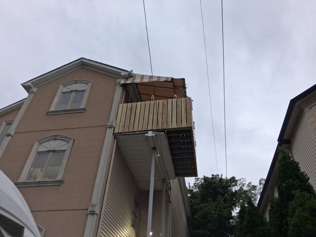 Composite Deck & Privacy Fence — Before