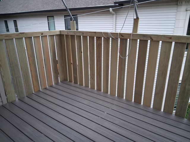 Composite Deck & Privacy Fence — After