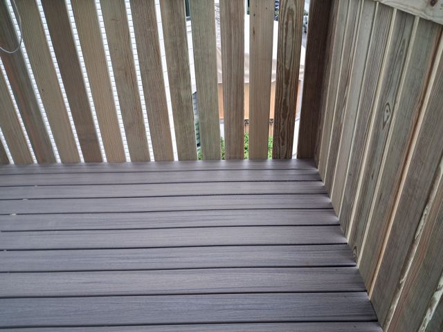 Composite Deck & Privacy Fence — After