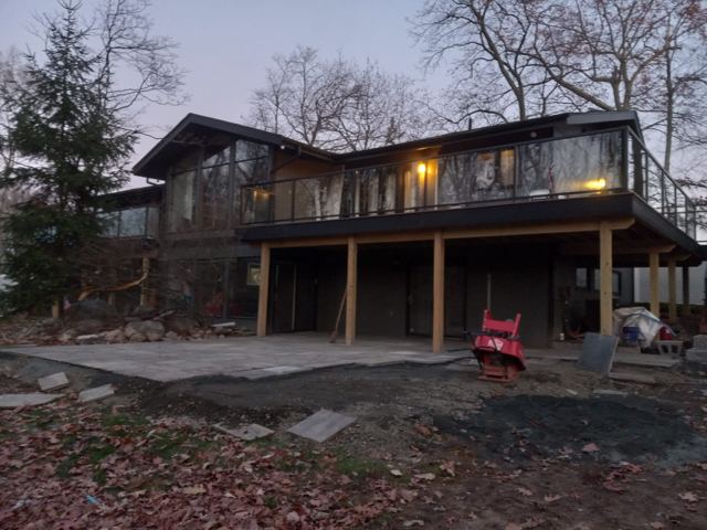 Flagstone Patio Under Deck — After