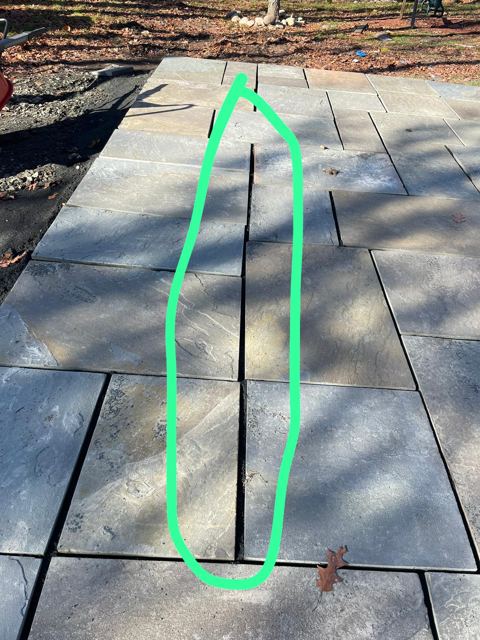 Flagstone Patio Under Deck — During