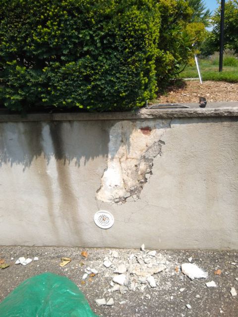 Exterior & Hardscape — Before
