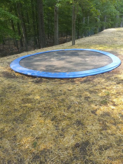 Concrete Patio & Aluminum Fence — Before