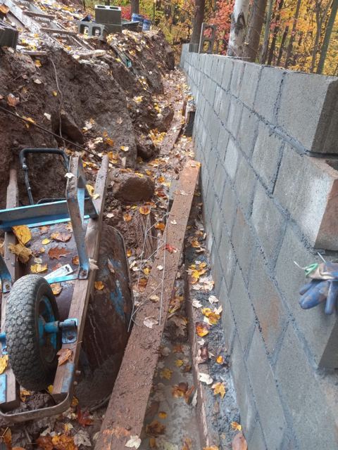 Retaining Wall Construction — During