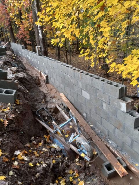 Retaining Wall Construction — During