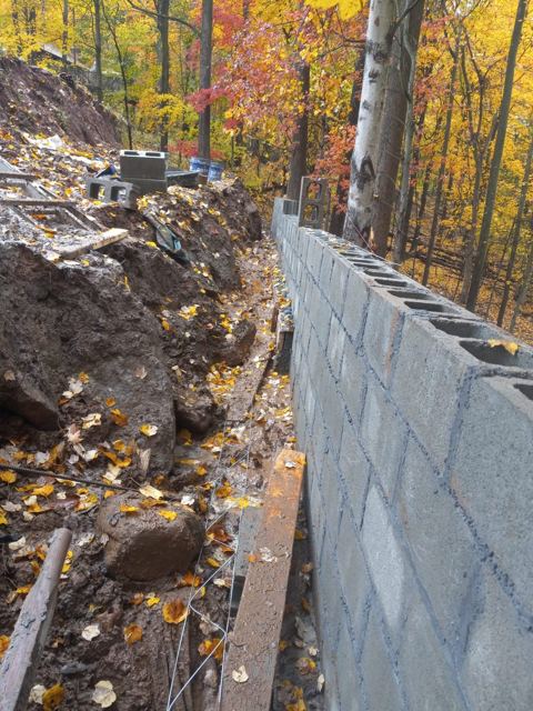Retaining Wall Construction — During