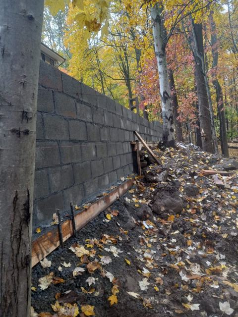 Retaining Wall Construction — During