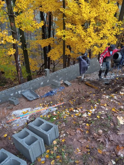 Retaining Wall Construction — During