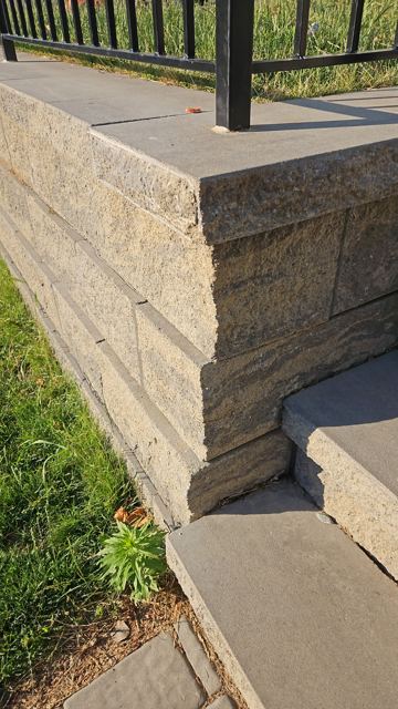 Granite Retaining Wall & Pool Pavers — After
