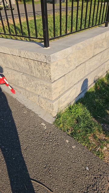 Granite Retaining Wall & Pool Pavers — After