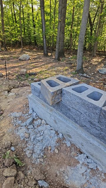 Granite Retaining Wall & Pool Pavers — During