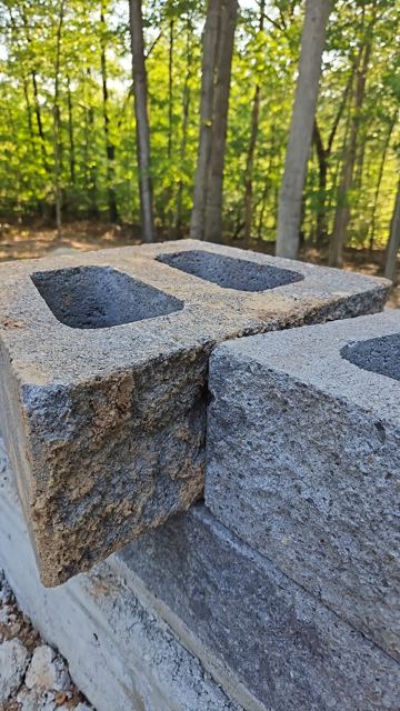 Granite Retaining Wall & Pool Pavers — During