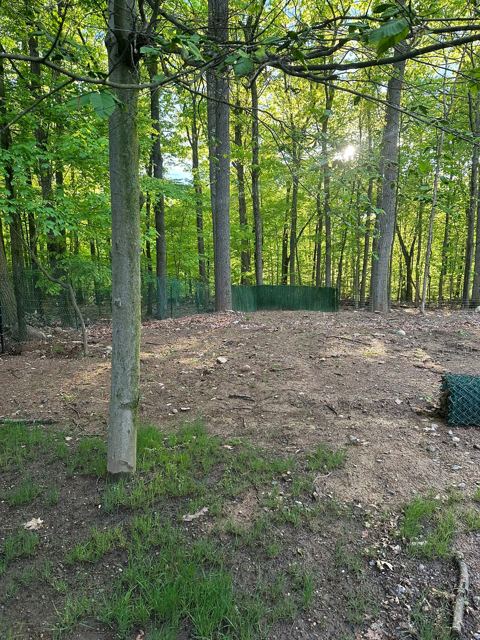 Granite Retaining Wall & Pool Pavers — Before