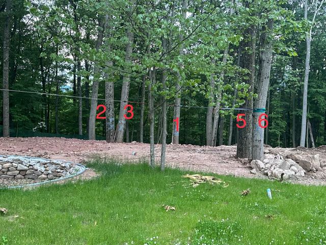 Granite Retaining Wall & Pool Pavers — Before