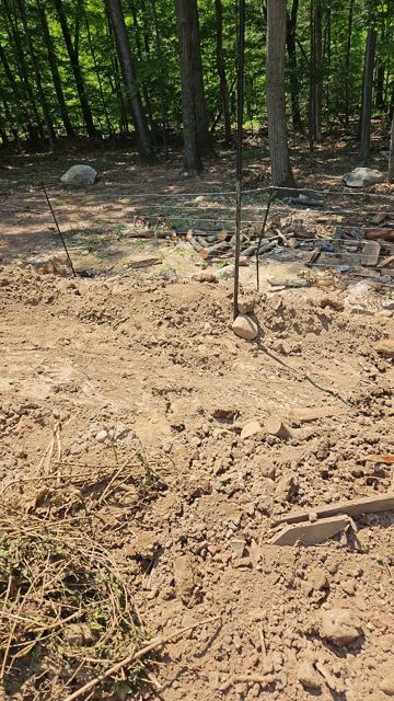 Granite Retaining Wall & Pool Pavers — Before