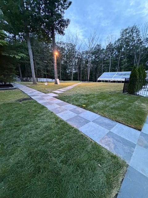 Slate Walkway & Patio — After