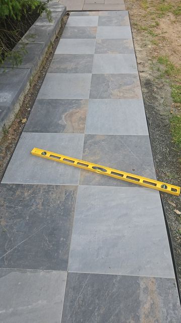 Slate Walkway & Patio — After