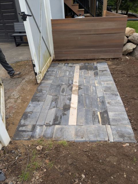 Slate Walkway & Patio — During
