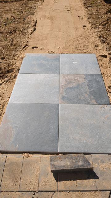 Slate Walkway & Patio — During