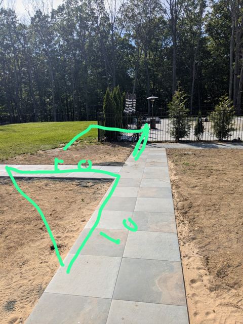 Slate Walkway & Patio — During