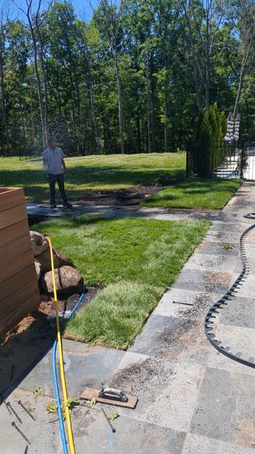 Slate Walkway & Patio — During