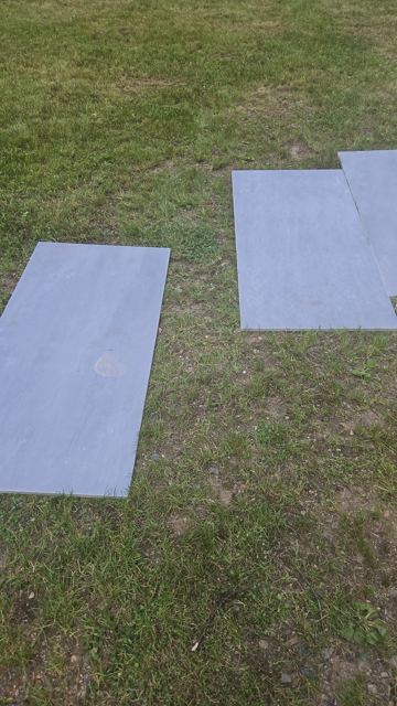 Slate Walkway & Patio — During
