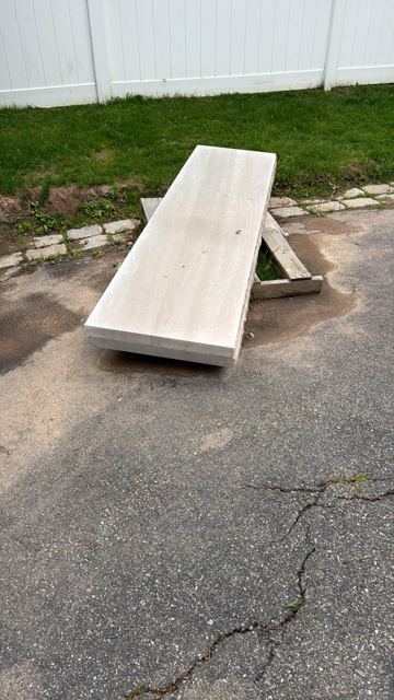Slate Walkway & Patio — Before