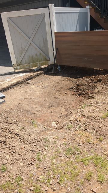 Slate Walkway & Patio — Before