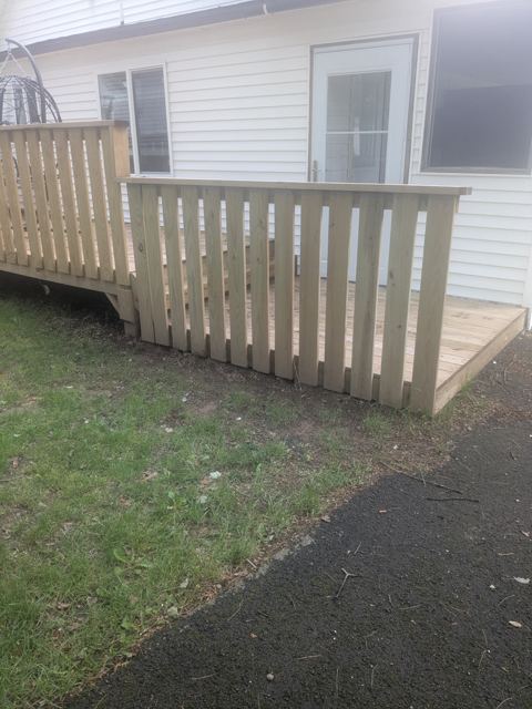 Wood Deck & Stairs — After