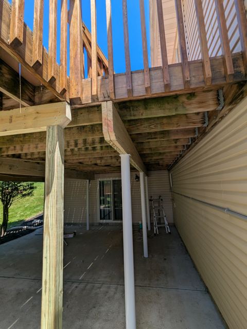 Wood Deck & Stairs — Before