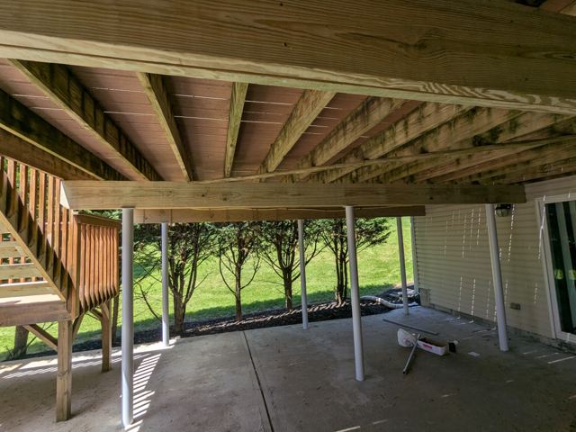 Wood Deck & Stairs — Before